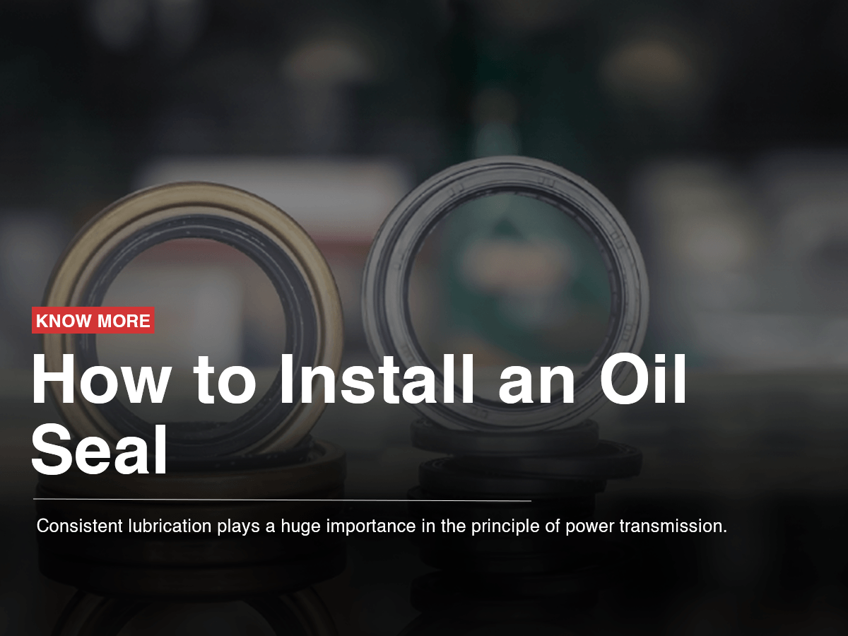 How to Install an Oil Seal How to Install an Oil Seal